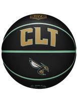 WILSON Unisex krepšinio kamuolys, Wilson NBA Team City Collector Charlotte Hornets Ball WZ4016404ID