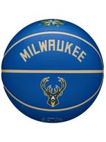 WILSON Unisex krepšinio kamuolys, Wilson NBA Team City Collector Milwaukee Bucks Ball WZ4016417ID