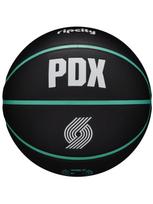 WILSON Unisex krepšinio kamuolys, Wilson NBA Team City Collector Portland Trail Blazers Ball WZ4016425ID