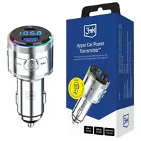 3MK Hyper Car 48W Power Transmitter | QC, PD, PPS | USB-C, USB-A | silver