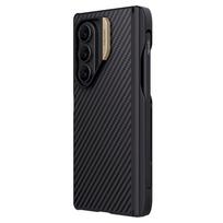 Nillkin Synthetic Fiber PRO Magnetic Pen Slot Back Cover for Samsung Galaxy Z Fold 7 / gold