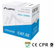 LANBERG S/FTP Cable Cat.5e CU 305m grey