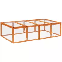 Lauko aptvaras griaužikams, triušių namelis 181x100x48cm