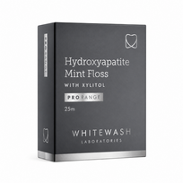 WhiteWash Hydroxyapatite Mint Floss – tarpdančių siūlas su hidroksiapatitu ir ksilitoliu, 25 m