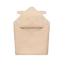 Lionelo muslininis rankšluostis su gobtuvu 80x80 cm, beige sand
