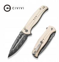 CIVIVI Nóż CIVIVI Incindie Damascus Ivory G10 88mm Button Lock | C23053-DS1 | 689826336786