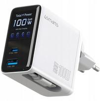 charger 4smarts sieciowa GaN Flex Screen AI 100W 2xUSB-C + USB-A biały | 4252011913442 | 4252011913442