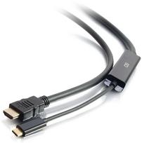 Adapter AV C2G 1.8m USB-C® to HDMI® Audio/Video Adapter Cable - 4K 60Hz, 1.8 m, USB Type-C, HDMI Type A (Standard), Male, Male, Straight (26889) | 26889 | 757120268895