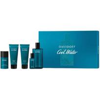 Cool Water Man Dárková sada EDT 125 ml, balzám po holení 75 ml, sprchový gel 75 ml, deostick 70 g a miniaturka 15 ml