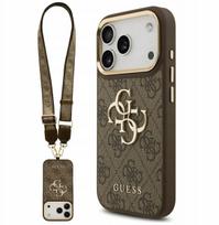 GUESS DĖKLAS 4G BIG 4G CLASSIC IPHONE 17 PRO TELEFONUI, METALINIAMS MYGTUKAMS, DIDELIS LOGOTIPAS