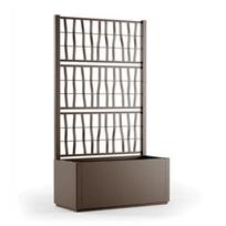 Gėlių dėžutė su tinkleliu Ethica 80x36x140cm ruda 2168603 STEFANPLAST