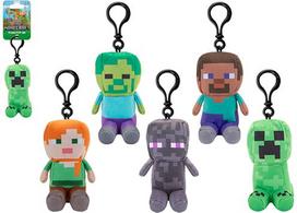 Pliušinis pakabinamas žaislas MINECRAFT, įv. rūšių