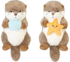 Pliušinis žaislas ūdra su jūros aksesuaru MOCHI POP Otter, 30 cm, įv. rūšių
