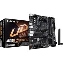 Gigabyte A520M DS3H WIFI6E, A520M DS3H WF6E, 4x SATA-600, 1x M.2, 128GB, 4 DIMM DDR4, Gigabit Ethernet, HD Audio