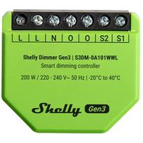 Shelly Dimmer Gen3 WiFi Šviesos Valdiklis DimmerGen3, 220-240 V~, 50 Hz, 200 W, 20 tvarkaraščių, 20 scenarijų, 30-70% RH