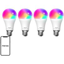 Meross MSL120DAHQUA-EU, WiFi išmanioji LED lemputė, 200-240 V, 9 W, 810 lm, 4 vnt, RGB, 2700K-6500K, 180°