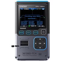 Fnirsi 3-in-1 mini osciloskopas DSO-TC4, 10MHz, 48MSa/s, 1500mAh, 2.8 colio TFT ekranas, 8 kalbos, USB-C