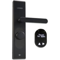 Shelly išmanusis durų užraktas LOQED Touch Smart Lock TouchSmartLockBE, juodas, Bluetooth, Wi-Fi, elektroninis, be raktų
