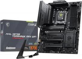 MSI MAG X870E TOMAHAWK MAX WIFI | Processor family AMD | Processor socket AM5 | DDR5 | Supported hard disk drive interfaces SATA, M.2 | Number of SATA connectors 4