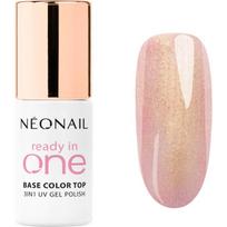 NEONAIL Ready In One 3in1 UV Gel Polish gelinis nagų lakas su deimantų dulkėmis atspalvis 01 One Rose Glow 7.2 ml