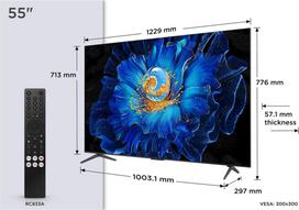 TCL C69KS 55C69KS TV 139.7 cm (55") 4K Ultra HD Smart TV Wi-Fi Metallic