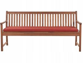 Lauko suoliukas Beliani Vivara, ruda sp./raudona sp., 180 cm x 67 cm x 88 cm