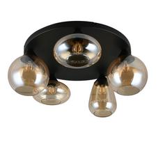 Šviestuvas lubų Trio Lumina 617030513, E14, 5 x 10 W, gintaro sp. / juoda sp.