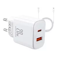 Kroviklis Joyroom JR-TCF05 Flash, 20W + C į L laidas 1 m (baltas) universalus