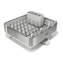 Reguliuojamas sidabrinės spalvos iš plastiko kiaurasamtis 35,5x38 cm Extend Steel Plus – Joseph Joseph