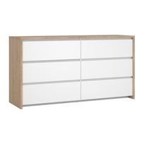 Baltos spalvos šoninė spintelė 157x84x48 cm Next – Tvilum