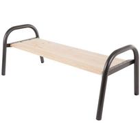 Lauko suoliukas Patio Park, ruda sp./juoda sp., 75 cm x 142 cm x 63 cm