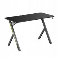 Kompiuterinių žaidimų stalas NanoRS RS101, 120 cm x 60 cm, 75 cm, juoda sp.