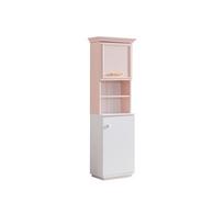 Knygų lentyna Kalune Design Rosa, balta sp./rožinė sp., 167 cm x 30 cm x 53 cm