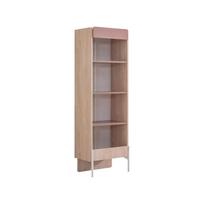 Knygų lentyna Kalune Design Rosetta, ruda sp./rožinė sp., 170 cm x 54 cm x 54 cm