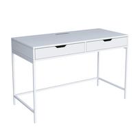 Rašomasis stalas su stalčiais Kalune Design Duru 1600-47, 120 cm x 55 cm, 77.4 cm, balta sp.