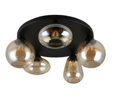 Šviestuvas lubų Trio Lumina 617030513, E14, 5 x 10 W, gintaro sp. / juoda sp.