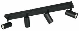 Šviestuvas lubų Reality Taryn R86854032, GU10, 4 x 5 W, juoda sp.