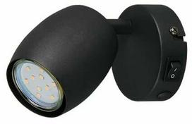 Šviestuvas lubų ir sienų Reality Nancy R86261732, GU10, 1 x 10 W, juoda sp.