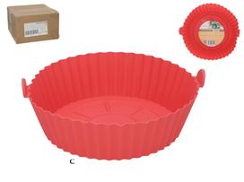 Kepimo forma, karšto oro krosnelės kepimo priedai Kitchen&GO, raudona sp., 20.6 cm x 20.6 cm