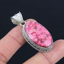 Tulito brangakmenio pakabukas Iš kieto 925 prabos sidabro Pakabukas Papuošalas Dovana Unisex pink