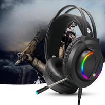 K1 7.1 RGB apšviestos žaidimų ausinės su mikrofonu stacionariems kompiuteriams K1 RGB USB Interface