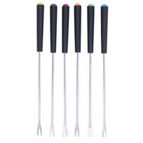 6 Pcs Fondue Forks Stainless Steel Corrosion Resistant Long Forks for Cake Chocolate Fruits Cheese F