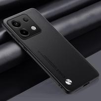 Prabangus PU odos dėklas Xiaomi Poco X6 5G telefonui, galinis dangtelis, matinis silikoninis, atsparus smūgiams, pilna apsauga, dėklas PocoX6 Coque For Poco X6 5G juoda