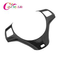 Anglies pluošto automobilio vairo skydelio apdailos dangtelio apdailos lipdukas BMW 1 3 serijos E87 E90 E92 E93 2005-2012 m. Style 1