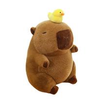 Capybara Plush Toy Set Mommy with 4 Little Capibaras Capibala Plushie Dolls Stuffed Animal Pillow Turtle Backpack Car Decor about 20-25cm