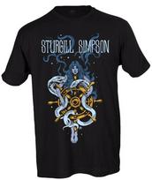 Sturgill Simpson Graphic T-Shirt Short Sleeve Cotton Black Men S to 5XL Unisex T-Shirt M