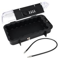 Security Lock Travel Safe Box with Removable Cable Handle Phone Storage Box  Travel rožinė