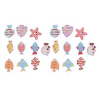 2 Sets Nonslip Bathtub Stickers Matte Colorful Fish Self Adhesive Waterproof Mouldproof Safe for Baby Shower Bathtub Stickers