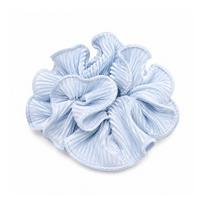 Pleated Scrunchie Klostuota plaukų gumytė Silvery Blue