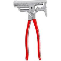 Multifunctional Hammer, Multi-function Hammer Pipe Wrench Pliers Wrench 10 in 1 Red Portable Screwdriver Tool Belt Carpenter Camping Hammer